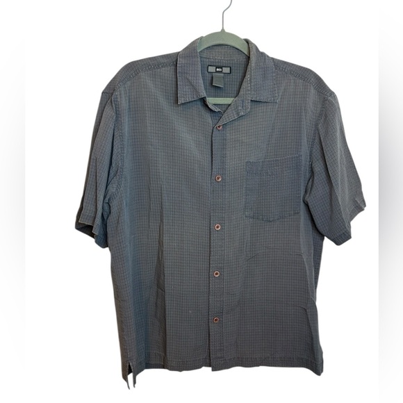 REI Men’s Gray Casual Button Down Shirt Short Sleeve - Picture 1 of 5